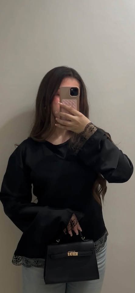 Satin Lace Top
